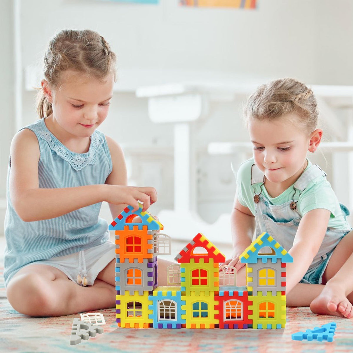 Building Blocks Snap-Together Non-Toxic 48 Pieces