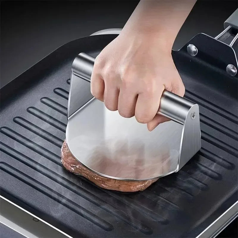 Burger Press Stainless Steel Ergonomic Handle