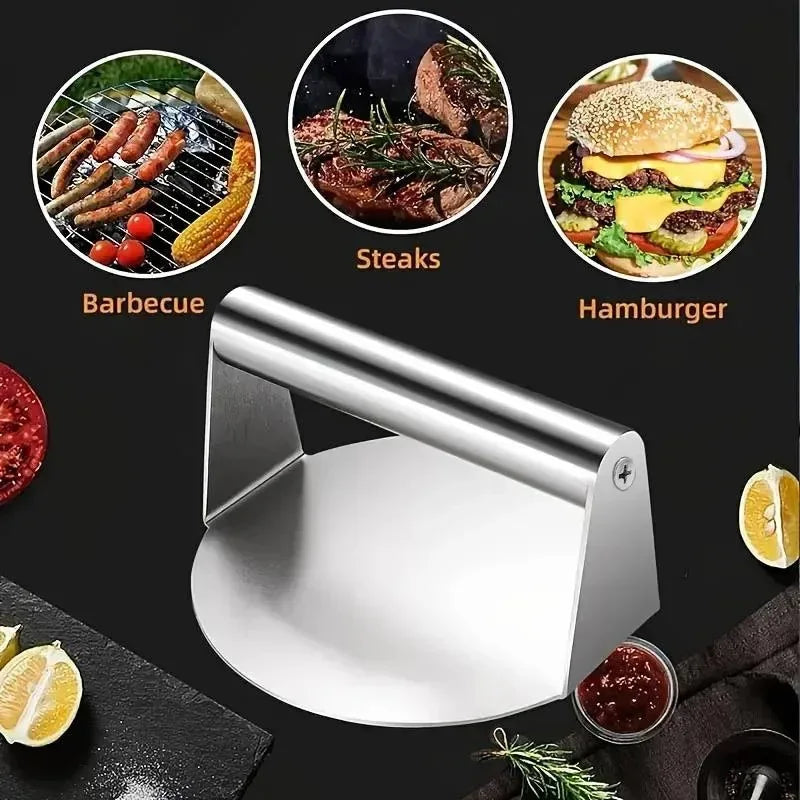 Burger Press Stainless Steel Ergonomic Handle