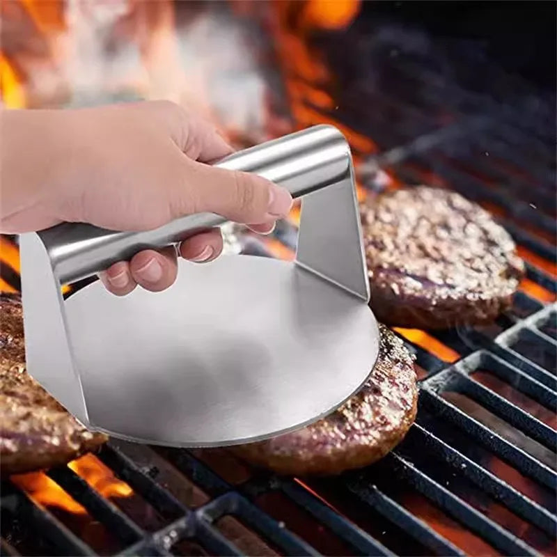 Burger Press Stainless Steel Ergonomic Handle