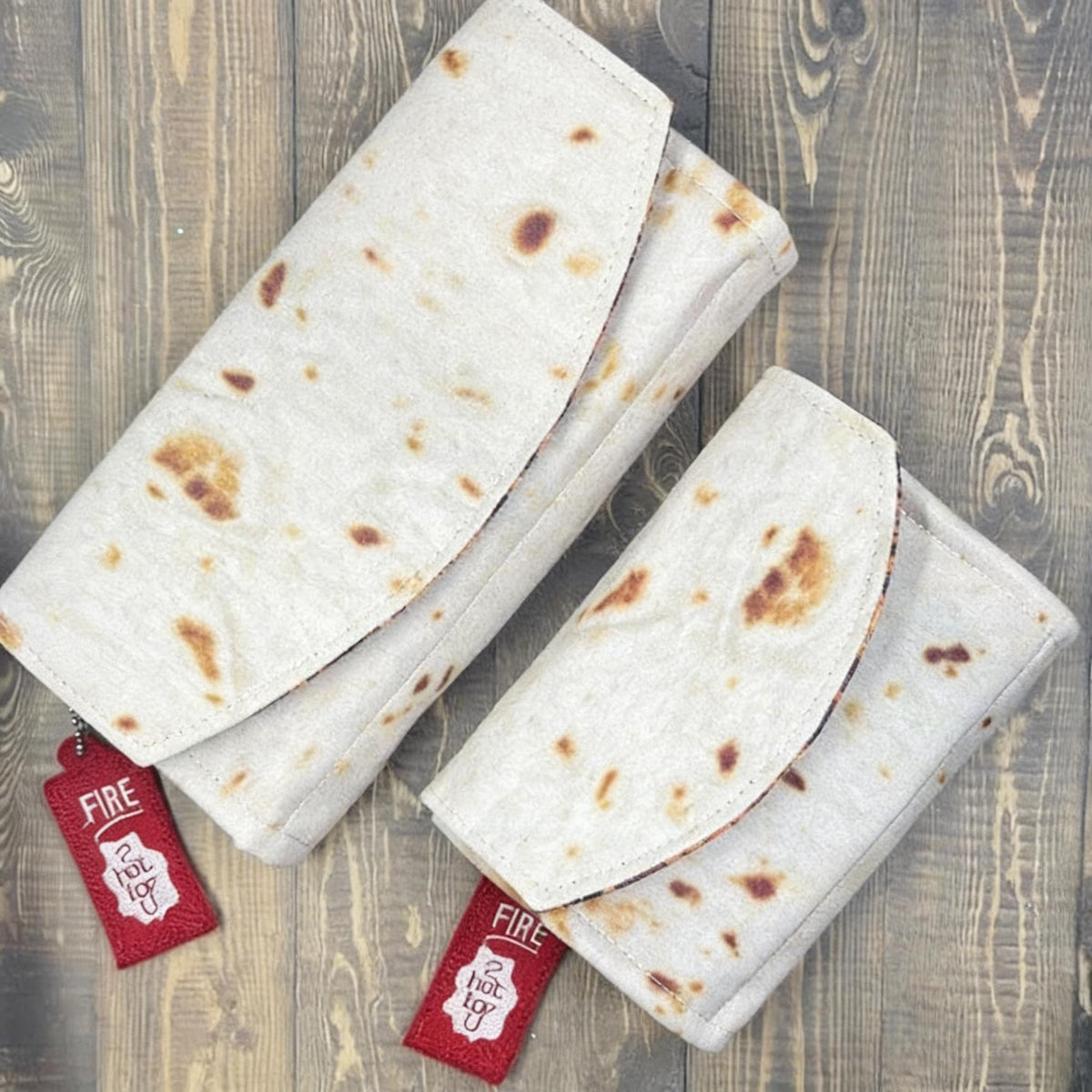 Burrito Wallet Magnetic Closure Sealed Ends Multiple Compartments