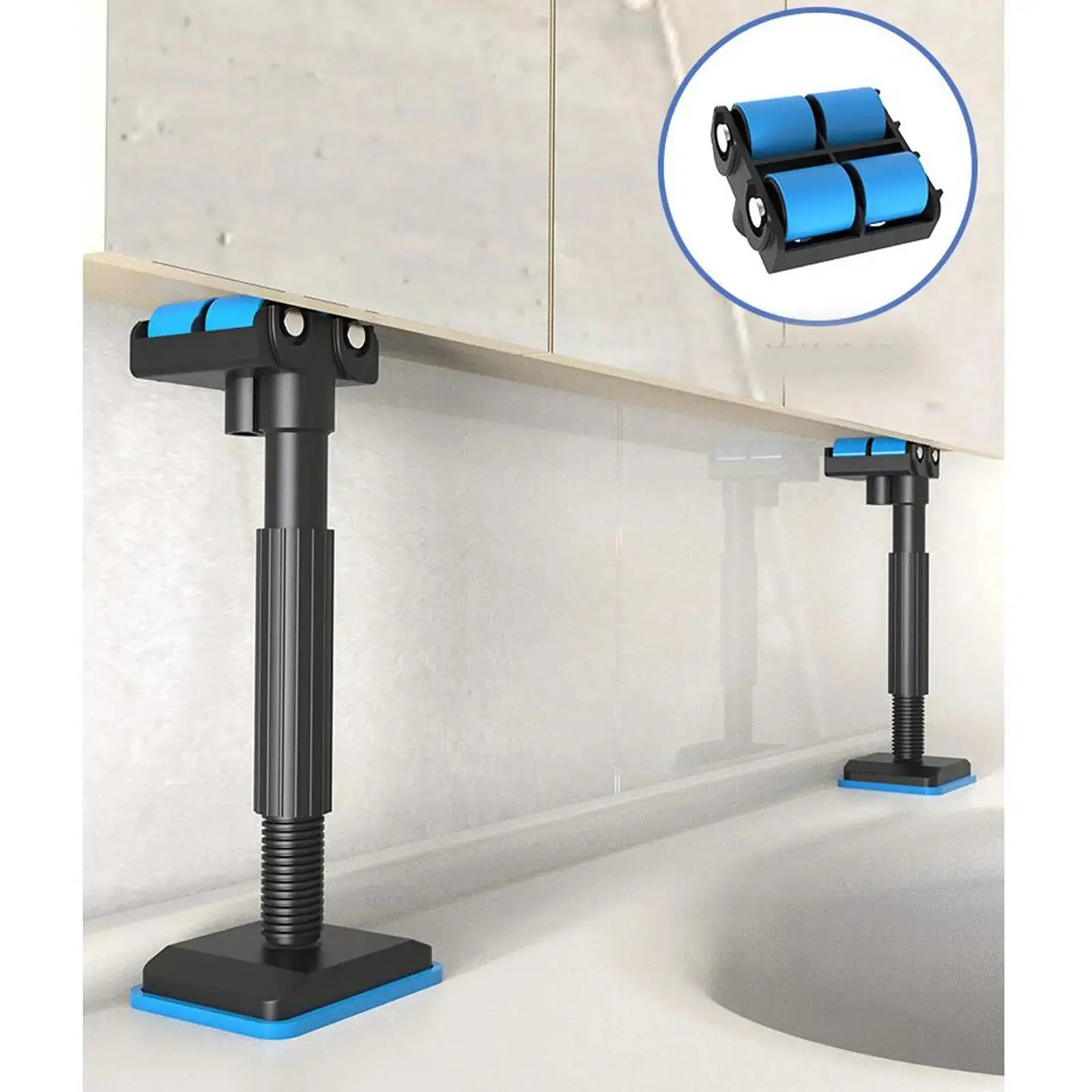 Cabinet Lifting Rails 400 Kg Capacity Fine Adjustment