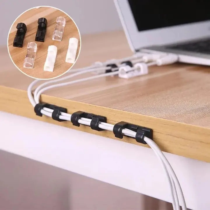 Cable Clips Self-Adhesive Strong Hold 20 Pack