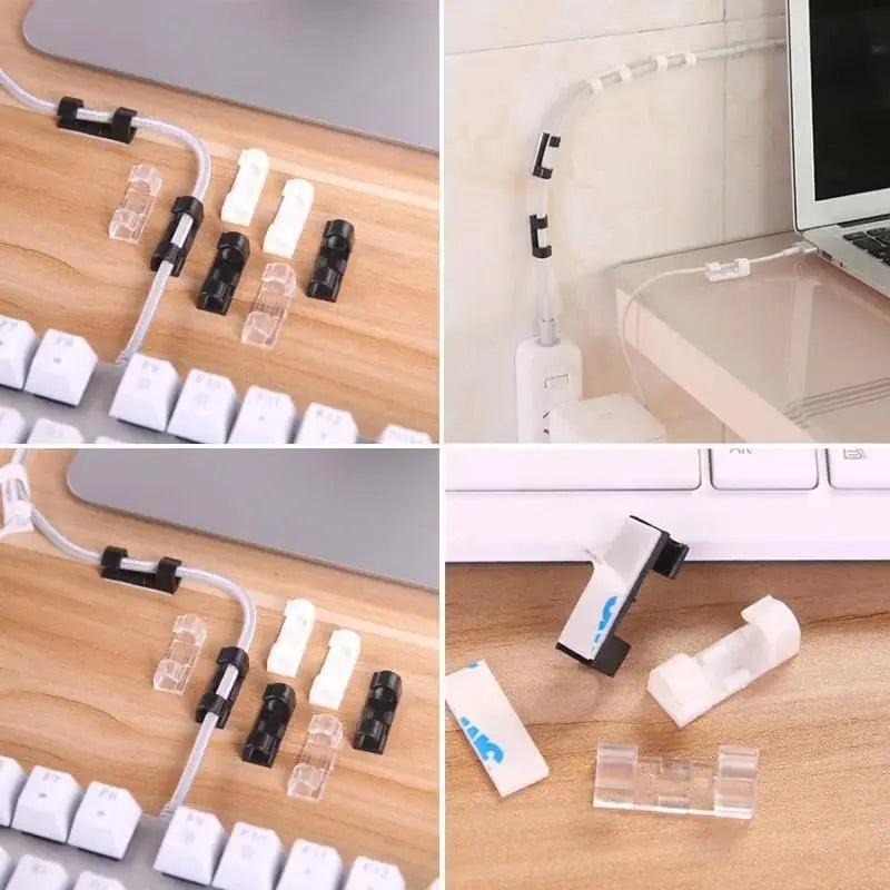 Cable Clips Self-Adhesive Strong Hold 20 Pack