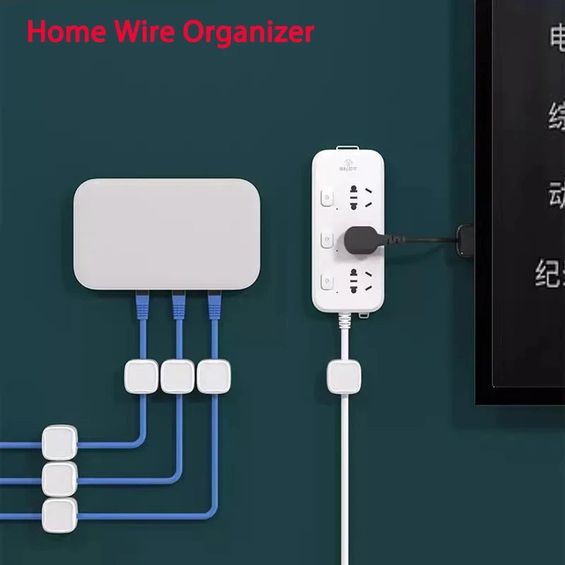 Cable Organizer Magnetic & Self-Adhesive Set of 12