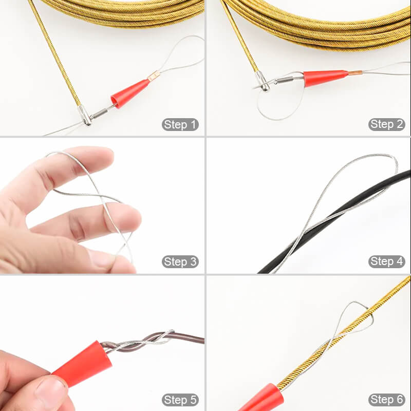 Cable Puller Three-Layer Spring Steel Large Flathead Hook