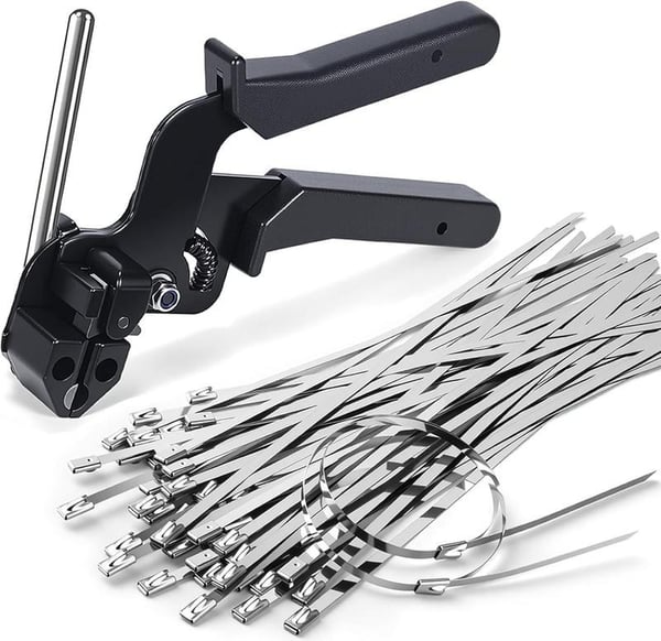 Cable Tie Gun One-Step Tighten & Flush-Cut