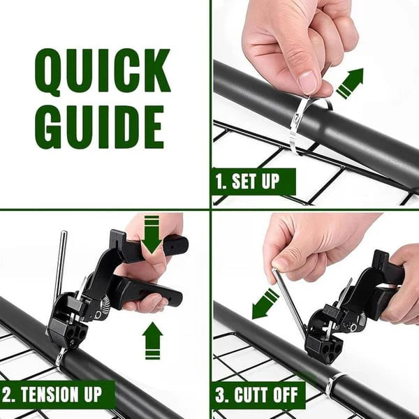 Cable Tie Gun One-Step Tighten & Flush-Cut