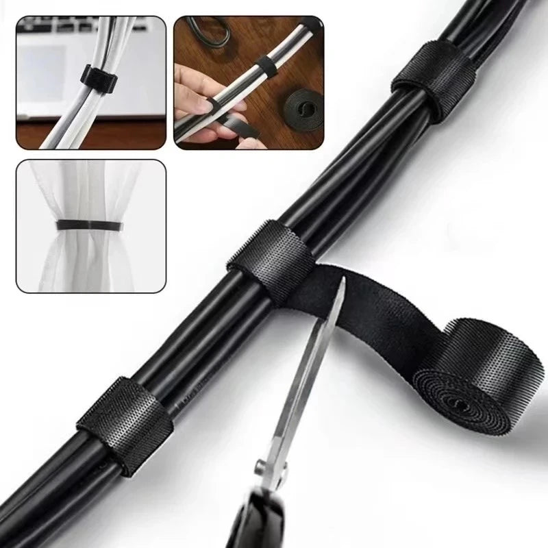 Cable Tie Roll Self-Adhesive & Reusable Nylon 5m