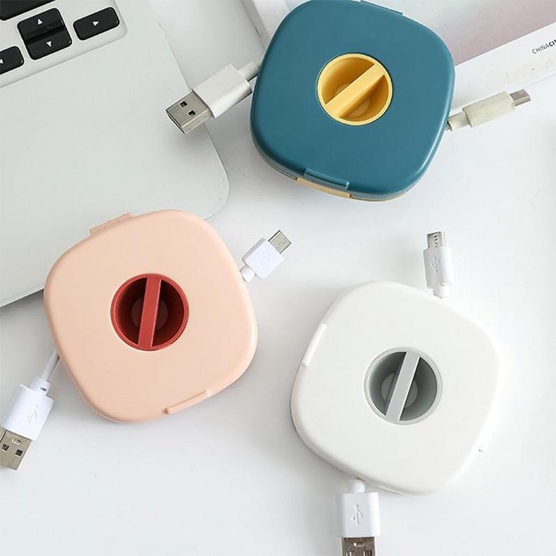 Cable Winder Tangle-Free Compact With Phone Stand