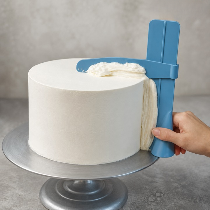 Cake Smoother Ergonomic Handle Food-Grade Plastic