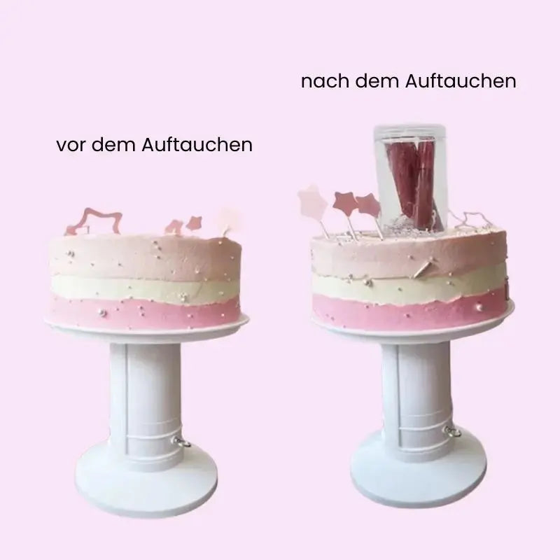 Cake Stand Hidden Pop-Out Gift Reusable & Food-Safe