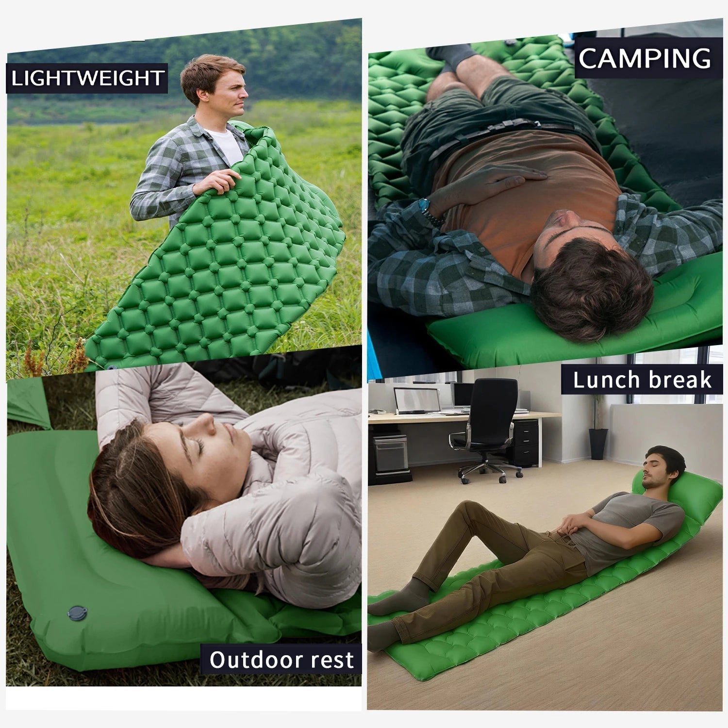 Camping Air Mattress Ultralight Honeycomb Nylon