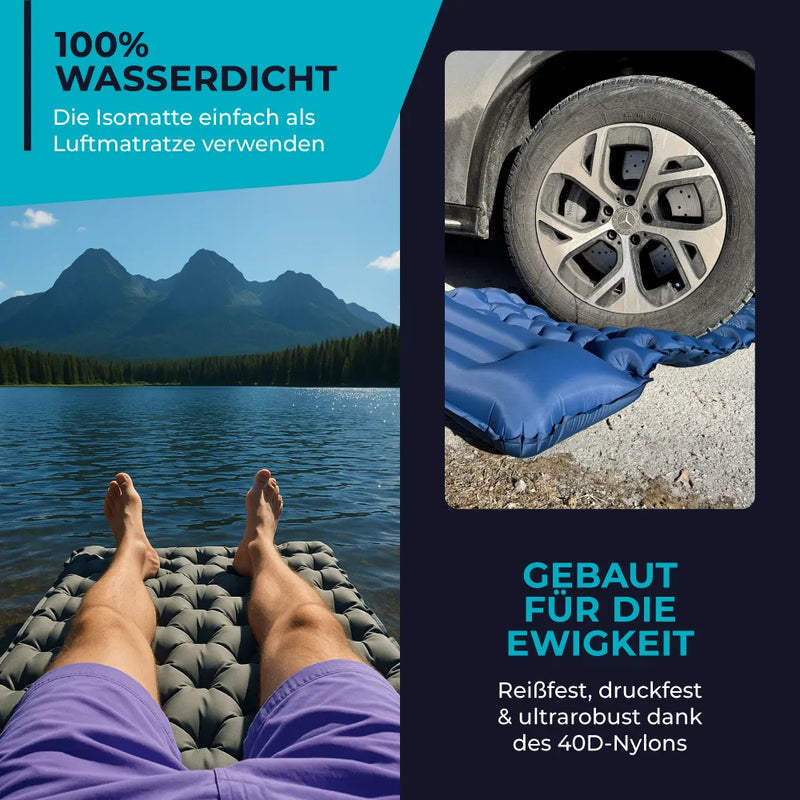 Camping Air Mattress Ultralight Integrated Pump 3.15 Inch Thick