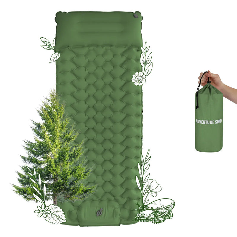 Camping Air Mattress Ultralight Integrated Pump 3.15 Inch Thick