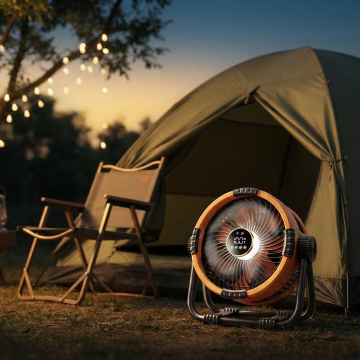 Camping Fan 20000mAh Battery Power Bank & LED Light