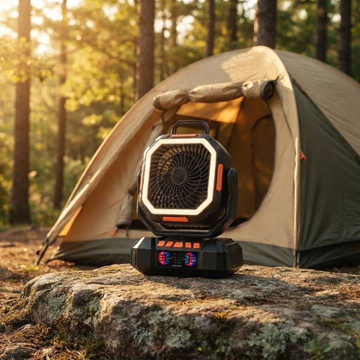 Camping Fan 40,000mAh LED Lantern & Power Bank