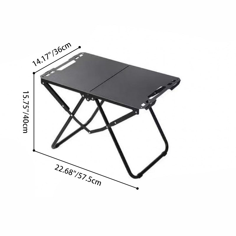 Camping Folding Table Carbon Steel Pre-Assembled & Compact