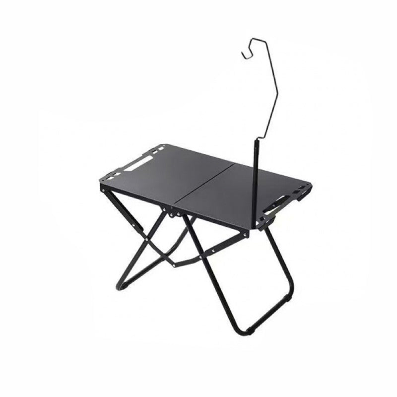 Camping Folding Table Carbon Steel Pre-Assembled & Compact