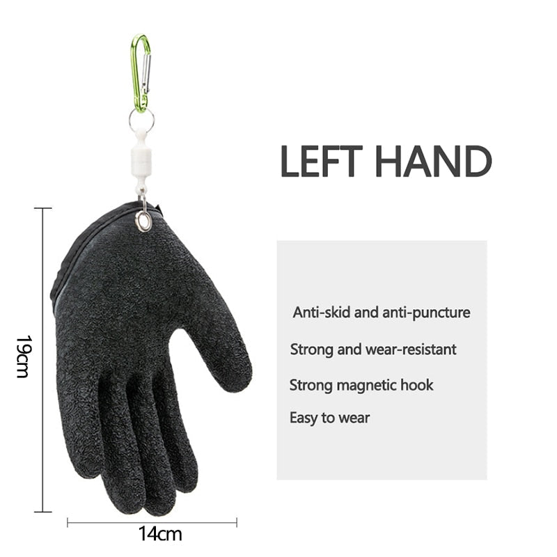 Camping Glove Non-Slip & Cut-Resistant Waterproof Magnetic Hook