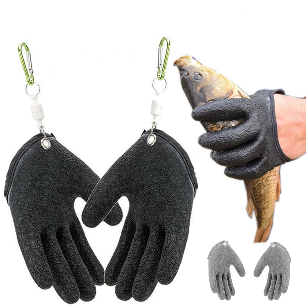 Camping Glove Non-Slip & Cut-Resistant Waterproof Magnetic Hook