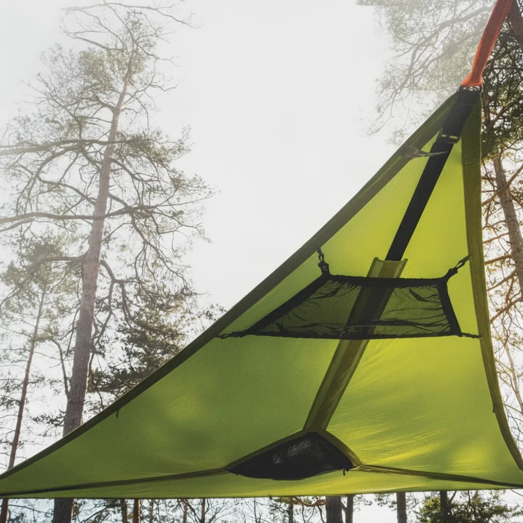 Camping Hammock 3-Point Suspension Nylon Seats Up To 3