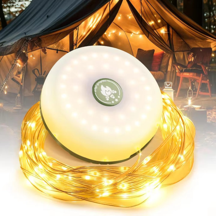 Camping Lamp 10m RGB String Lights Power Bank