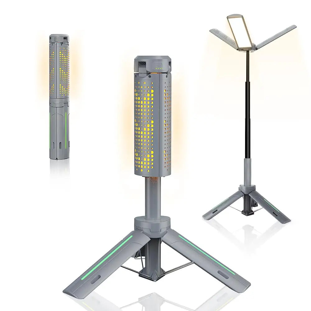 Camping Lamp Retractable LED & Extendable Tripod 8000mAh Power Bank