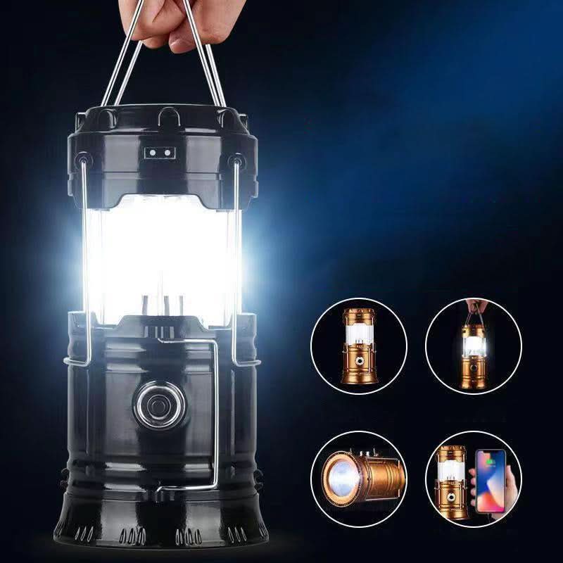 Camping Lantern Telescopic LED Solar & USB Power Bank