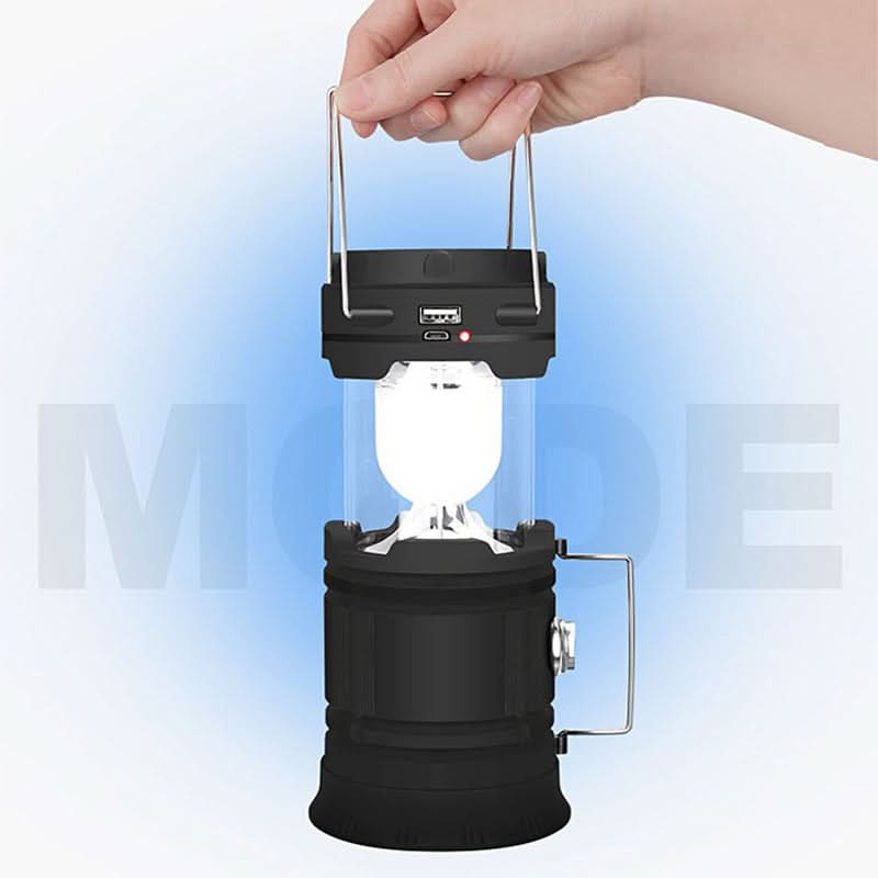 Camping Lantern Telescopic LED Solar & USB Power Bank