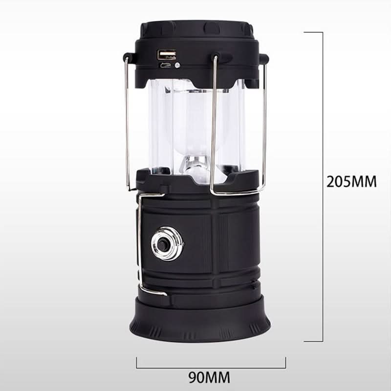 Camping Lantern Telescopic LED Solar & USB Power Bank