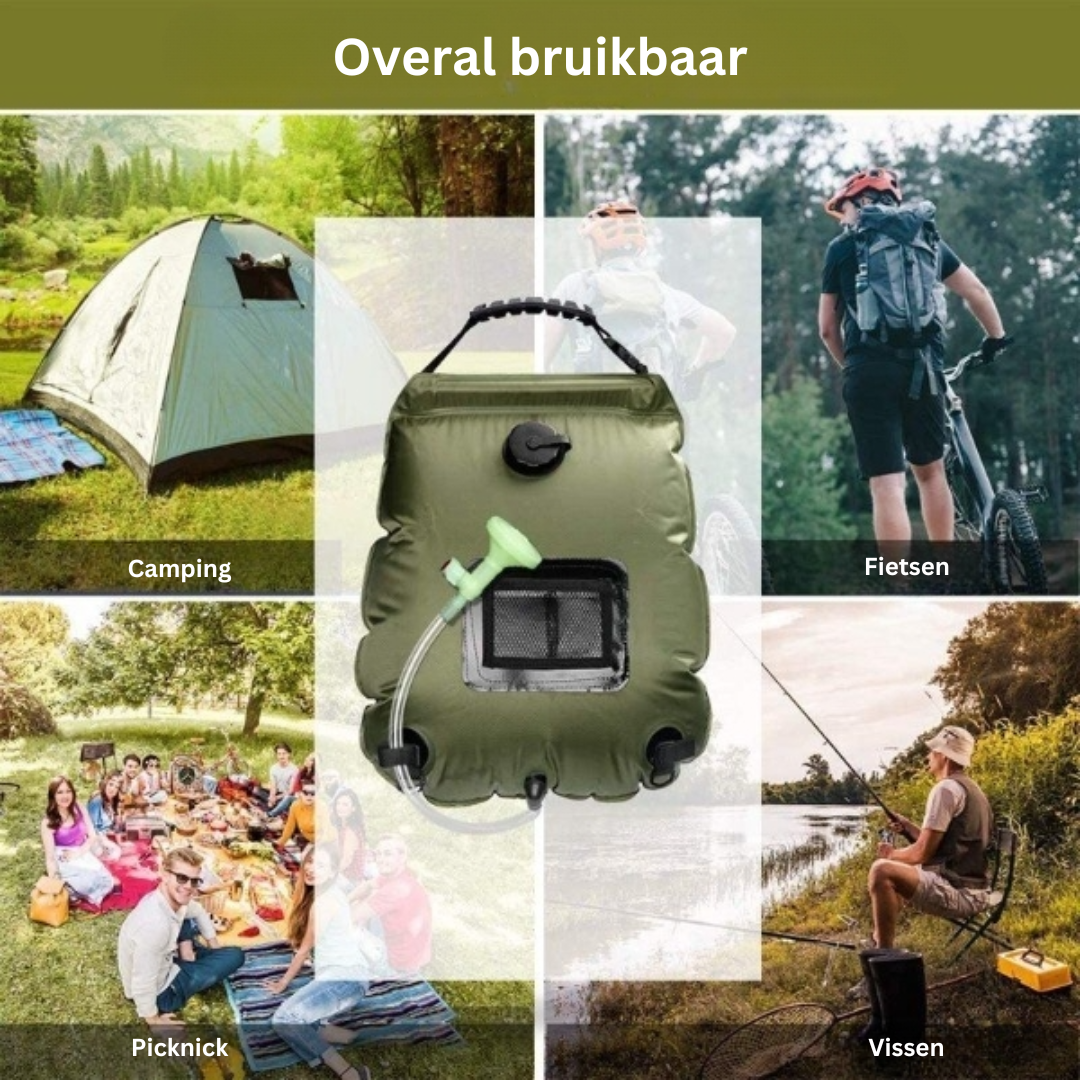 Camping Shower Solar-Heated 20 L Foldable