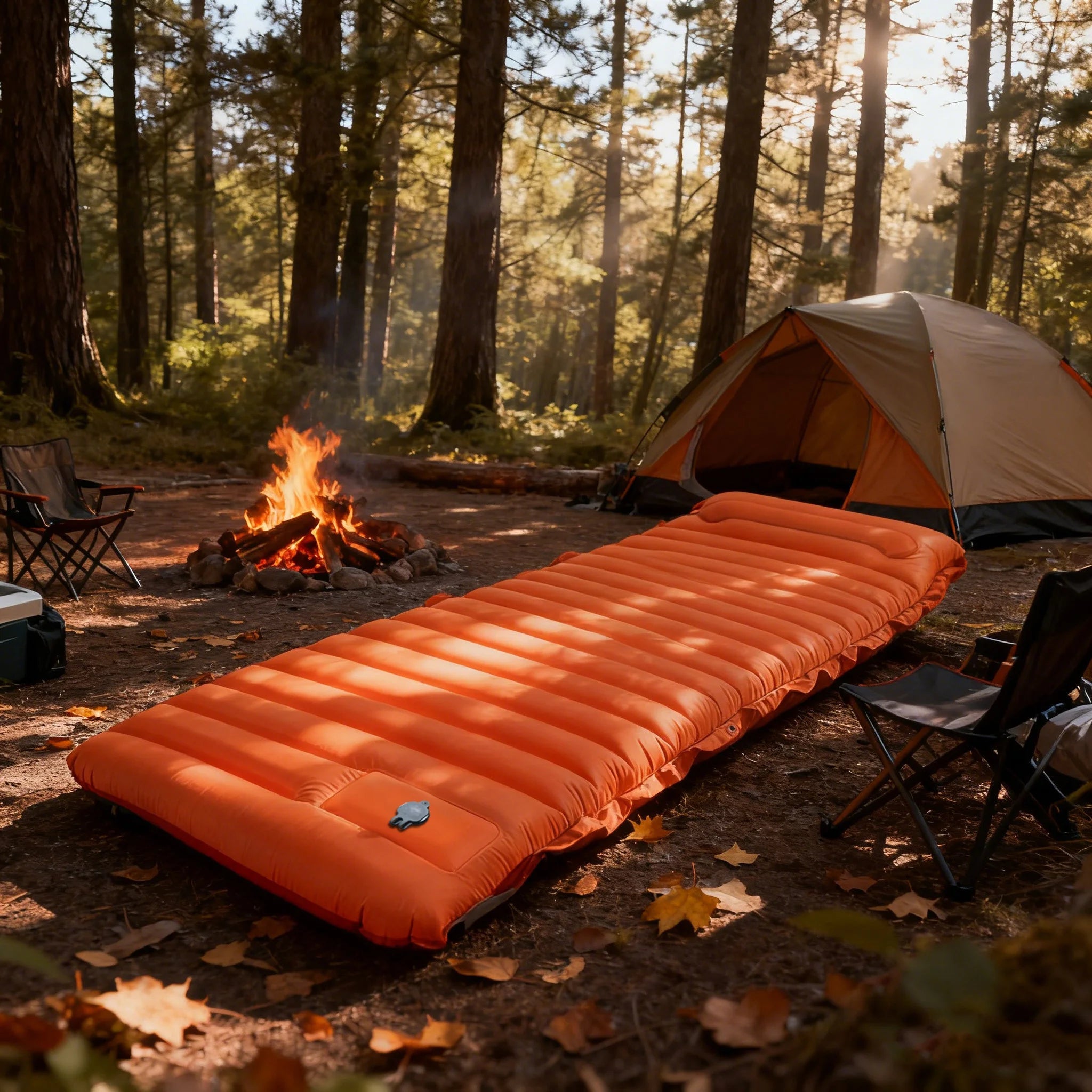 Camping Sleeping Pad Extra-Thick Self-Inflating & Connectable