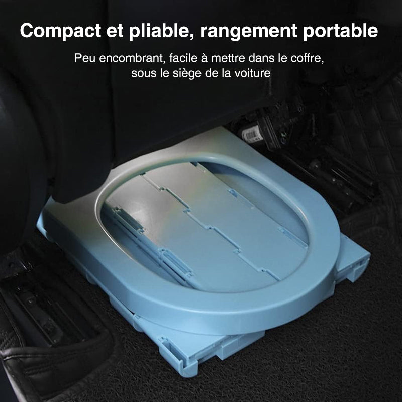 Camping Toilet Foldable Space-Saving Supports 397 Lbs