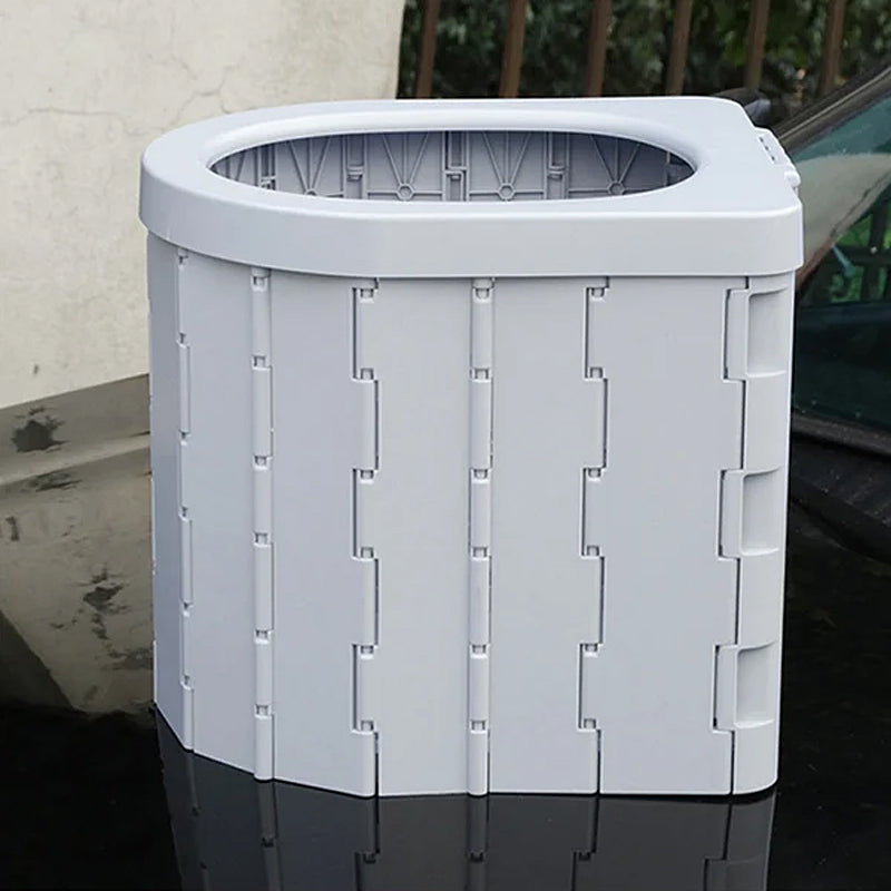 Camping Toilet Foldable Space-Saving Supports 397 Lbs