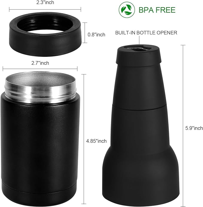 Can & Bottle Sleeve Stainless Steel Vacuum-Insulated