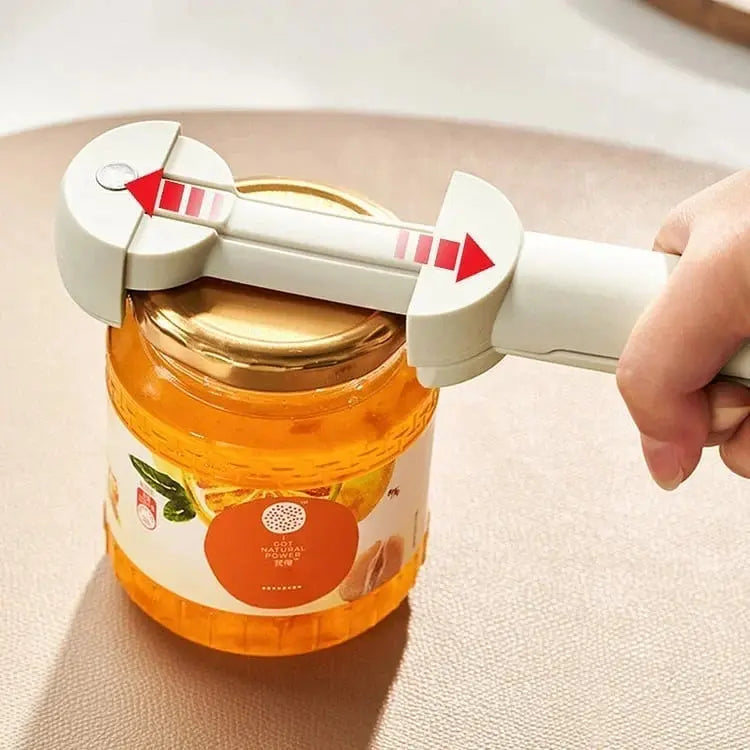 Can & Jar Opener Adjustable Grip Magnetic Back