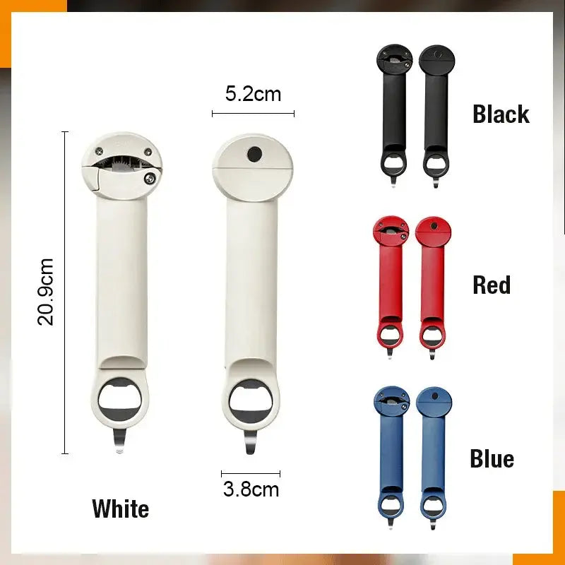 Can & Jar Opener Adjustable Grip Magnetic Back