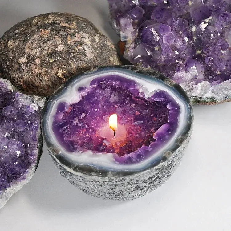 Candle Handcrafted Resin Gemstone Long-Lasting