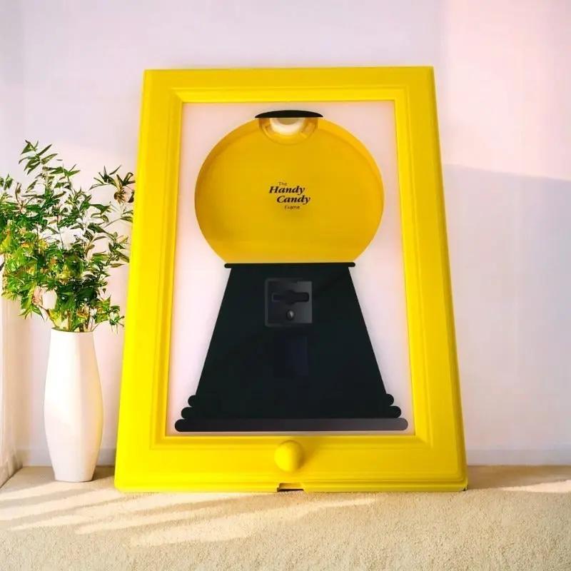 Candy Dispenser Wall-Mount Vintage Frame Rotary Knob