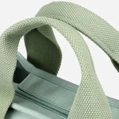 Canvas Shoulder Bag Multiple Pockets Wide Padded Straps