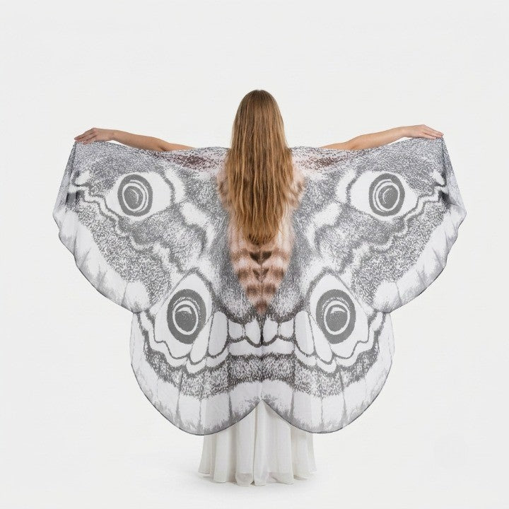 Cape Moth Wing Lightweight Chiffon One Size