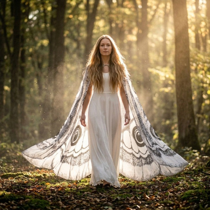 Cape Moth Wing Lightweight Chiffon One Size