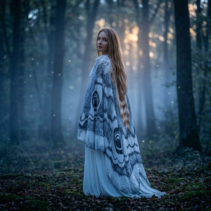 Cape Moth Wing Lightweight Chiffon One Size