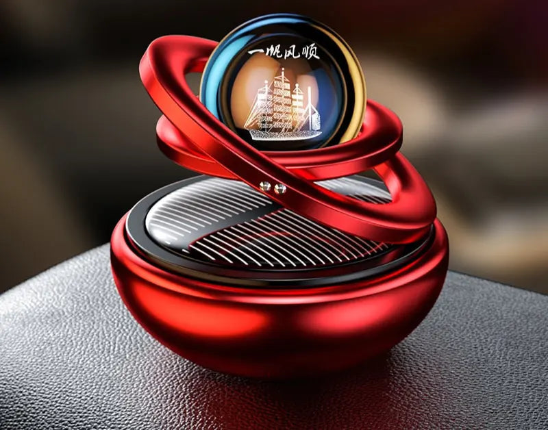 Car Air Freshener Solar-Powered 360 Degree Rotating