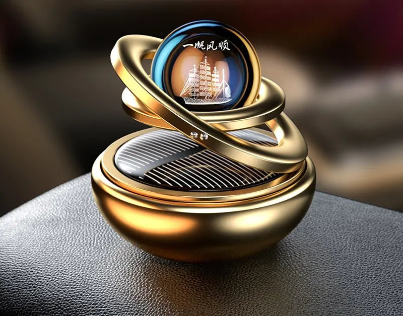 Car Air Freshener Solar-Powered 360 Degree Rotating