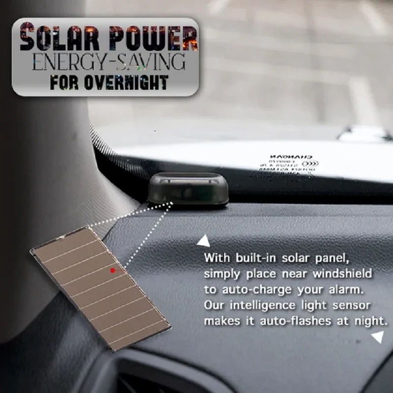 Car Alarm Light Solar-Powered Flashing LED USB Backup