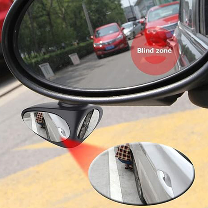 Car Auxiliary Mirror Dual-View HD Glass Weatherproof Mount