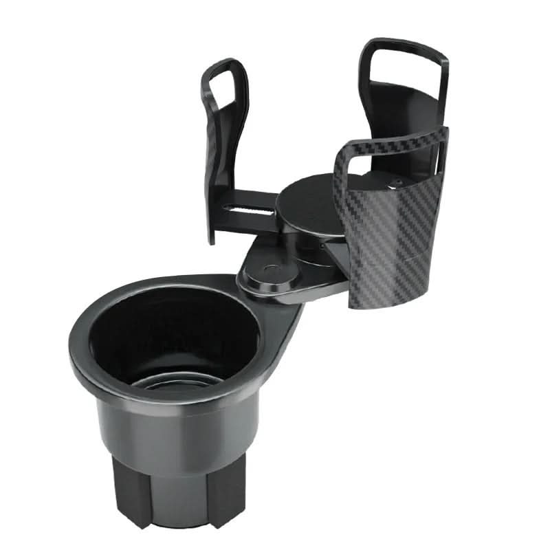 Car Cup Holder 360° Rotating Dual Drink Telescopic Clips