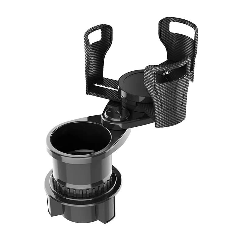 Car Cup Holder 360° Rotating Dual Drink Telescopic Clips